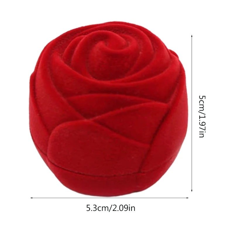 Exquisite Rose Shaped Rings Jewelry Holder Box for Jewelry Enthusiasts