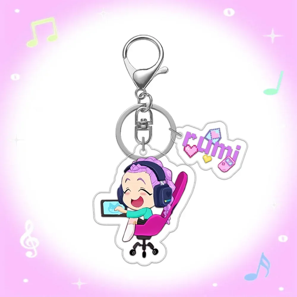 New Arrival Kpop Demon Hunters Keychain Hot Selling Anime Keyring Sold My Soul Theme Rumi Zoey Jinu Mira Accessories for Bags