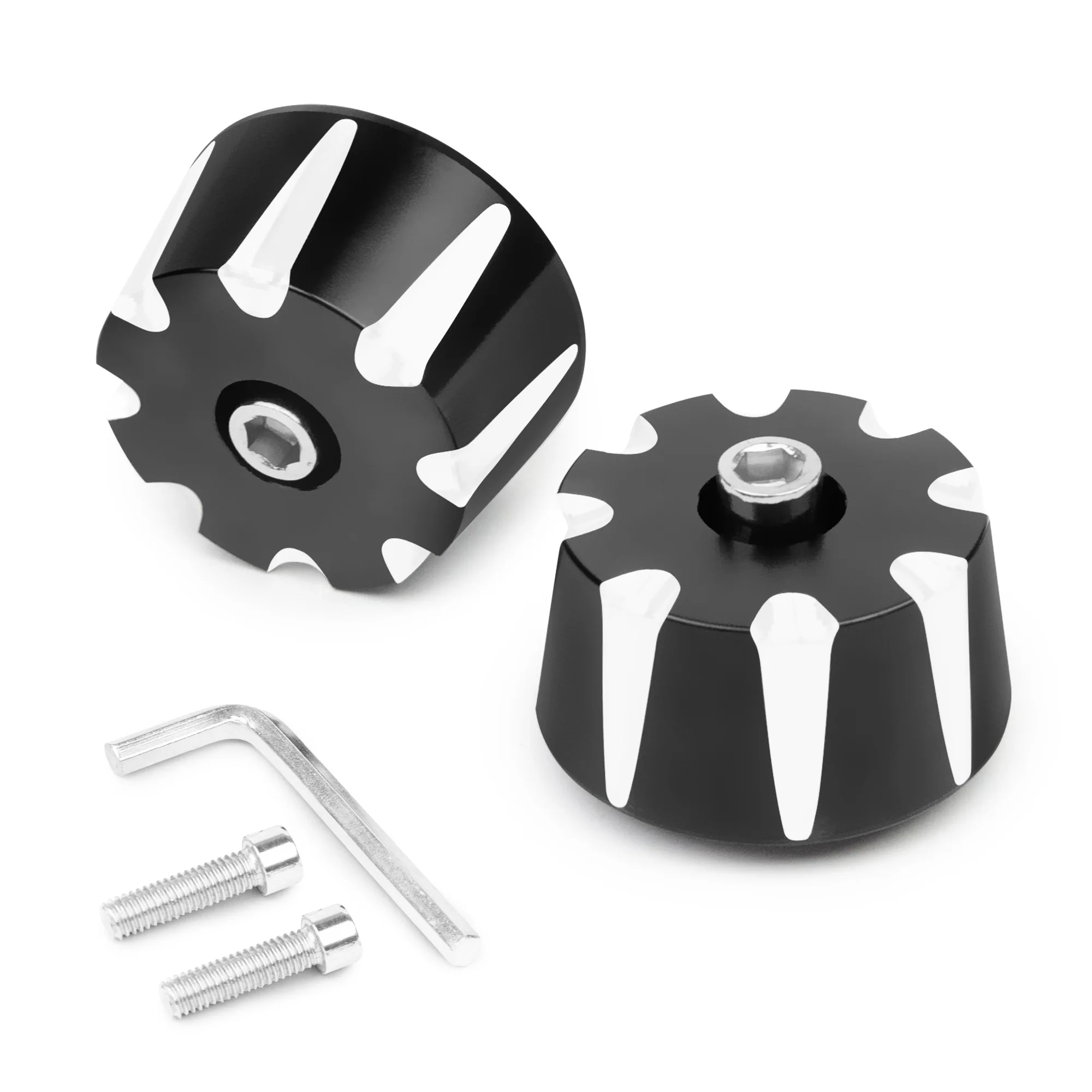 

Handlebar Bar End Caps End Aluminum Weights for Can Am Spyder F3 RT ST 2015-2023,RT-L 2012-2023 Hand Grip End Caps Accessories