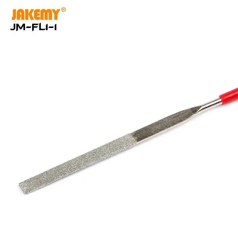 Jakemy-Juego de limas de Metal recubiertas de diamante, Mini limas surtidas planas Triangulares semicirculares para el hogar, fabricación de joyas DIY, carpintería