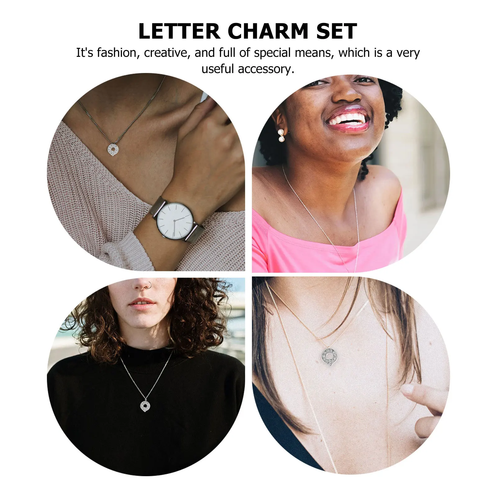 

26Pcs Rhinestone Alphabet Letter Charm Set Alloy Pendants for DIY Necklace Bracelet Jewelry Making Accessories