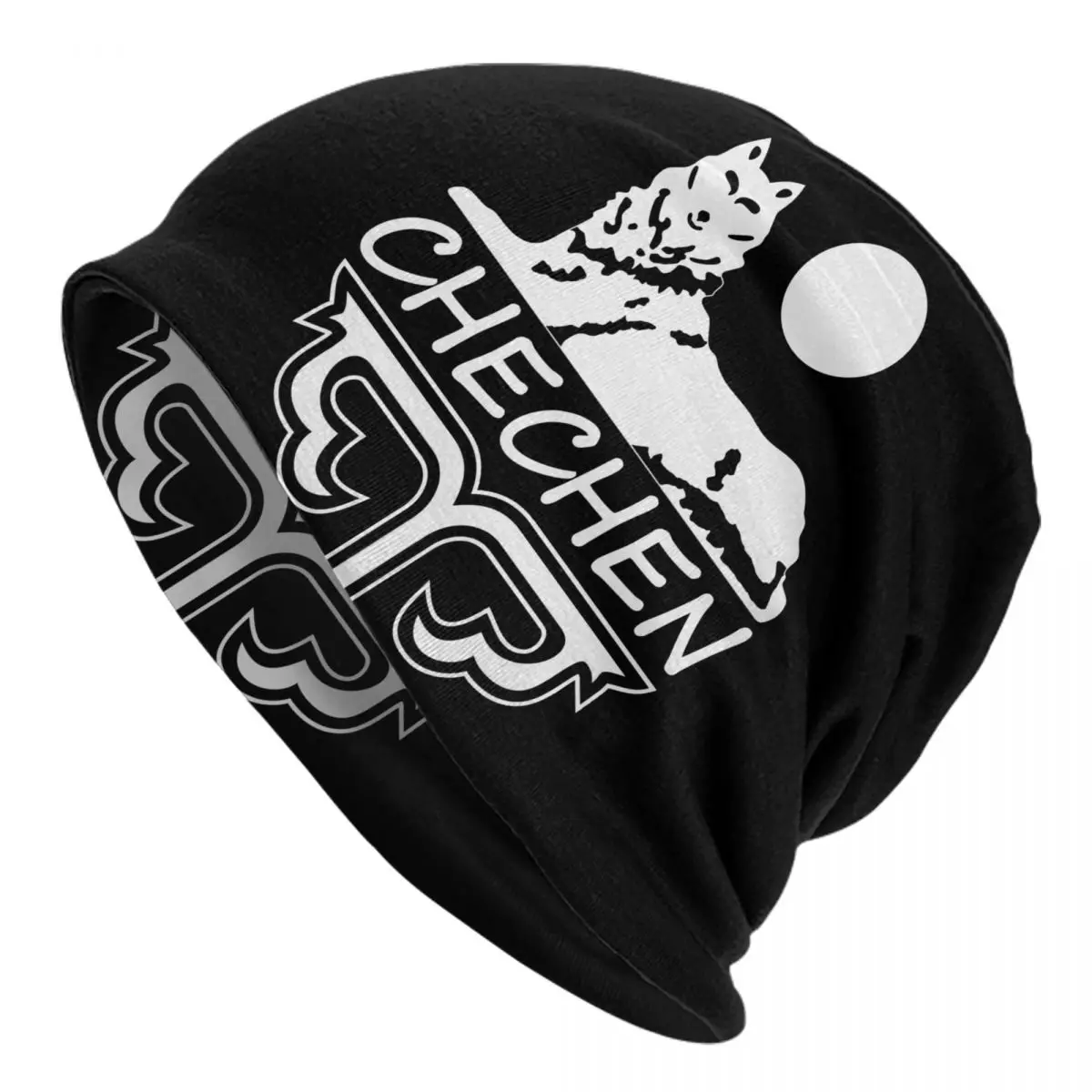 Custom Chechen Borz Bonnet Hat Knitted Hats Men Women Hip Hop Unisex Flag Of Chechnya Winter Warm Skullies Beanies Caps