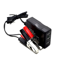 Multi-port 12V24v battery mobile phone charger motorcycle car on board universal USB to 5V car 2.1A fast charge