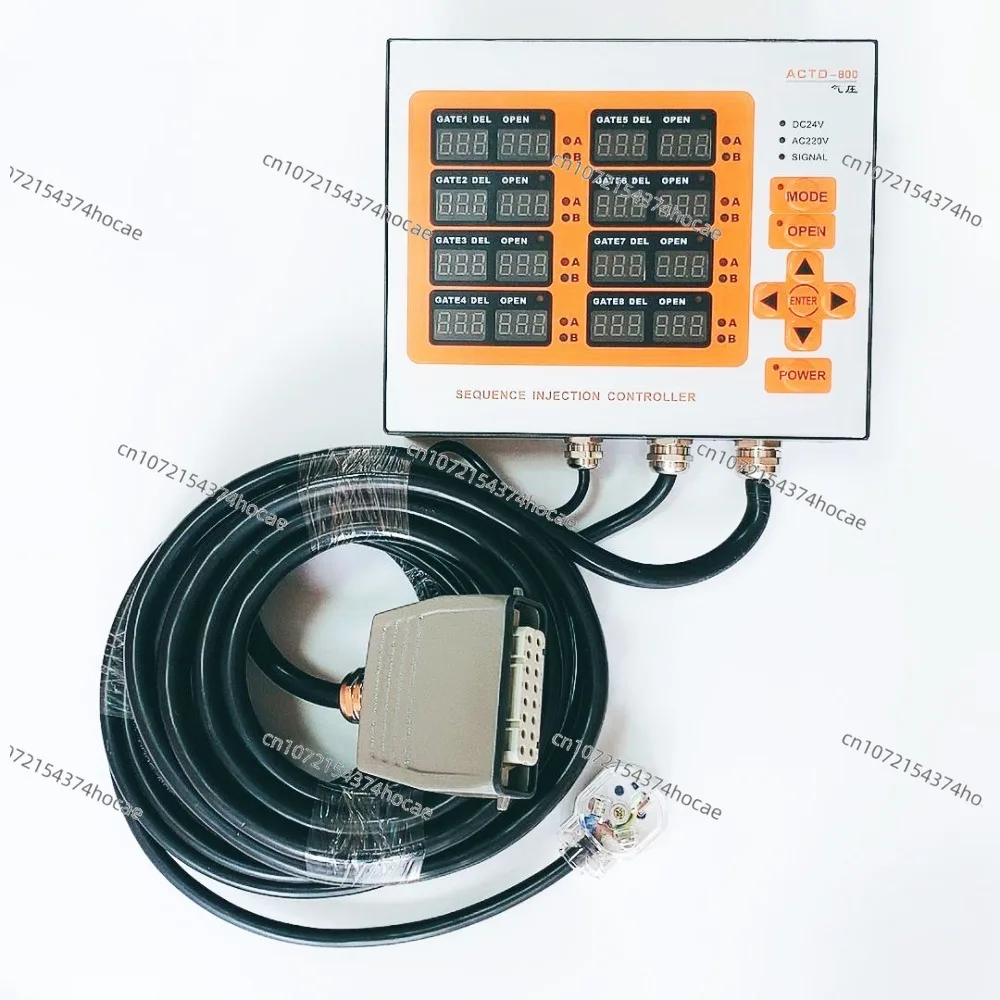 Hot runner timing controller, air valve oil valve, time delayer needle valve controller