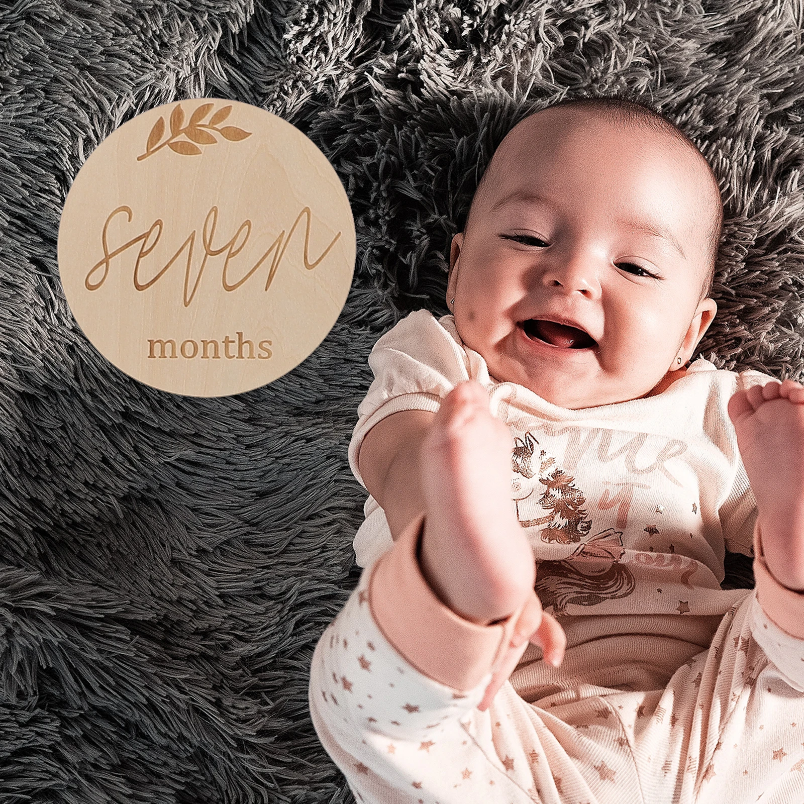 

14 Pcs Wooden Photo Cards Baby Monthly Milestone Growth Record Prop Souvenir Newborn Gift Photography Studio Supplies Set