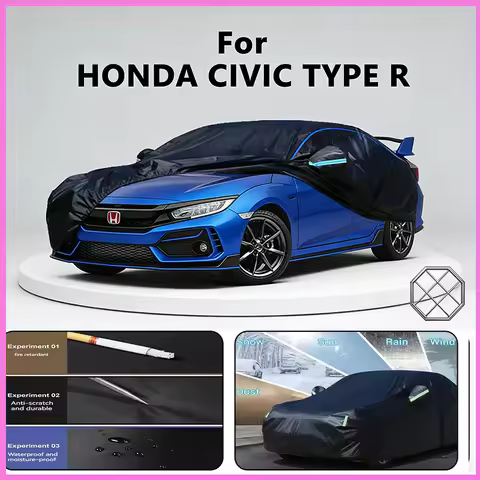All-Season Car Cover for HONDA CIVIC TYPE R - Outdoor Full Protection, Waterproof Dustproof Heat-Resistant