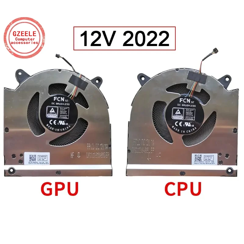 Ventilador de refrigeração portátil para Lenovo Legion, ventilador refrigerador, S7, 16IAH7, 82TF, 16ARHA7, 82UG, Y9000X, R9000X, 5F10S14024, 25, BAPC0808R2HY002, 2022