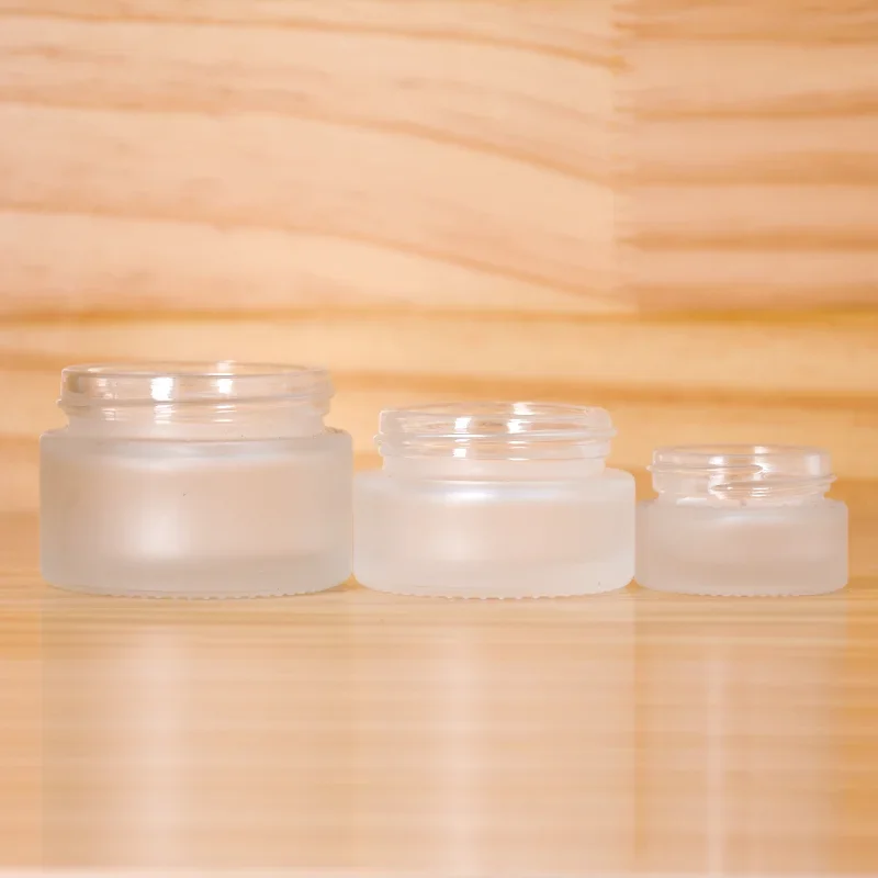 الجملة 5/10/15/20/30/50/100 جرام متجمد الزجاج كريم وجه غسول الحاويات فارغة مستحضرات التجميل المستديرة الخرز مسمار الملحقات التعبئة والتغليف #6