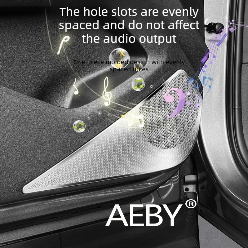 AEBY BYD 송 프로 DM-i 스마트 드라이빙 에디션 2025-2026 도어 스피커 그릴 커버, 맞춤형 그릴 보호대, 장식용