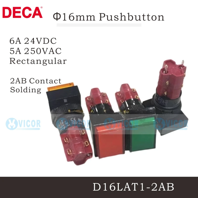 D16LAT1-2AB 2AB Kontak M16 Pushbutton Anahtarı DECA Alternatif: Detaylı Değerlendirme ve Kullanım Rehberi