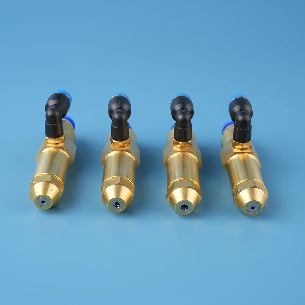 Brass Waste Oil Burner Nozzle With Pneumatic Quick Connector Two Fluid Air Atomizing Nozzle For Waste Oil Diesel Burner Repair