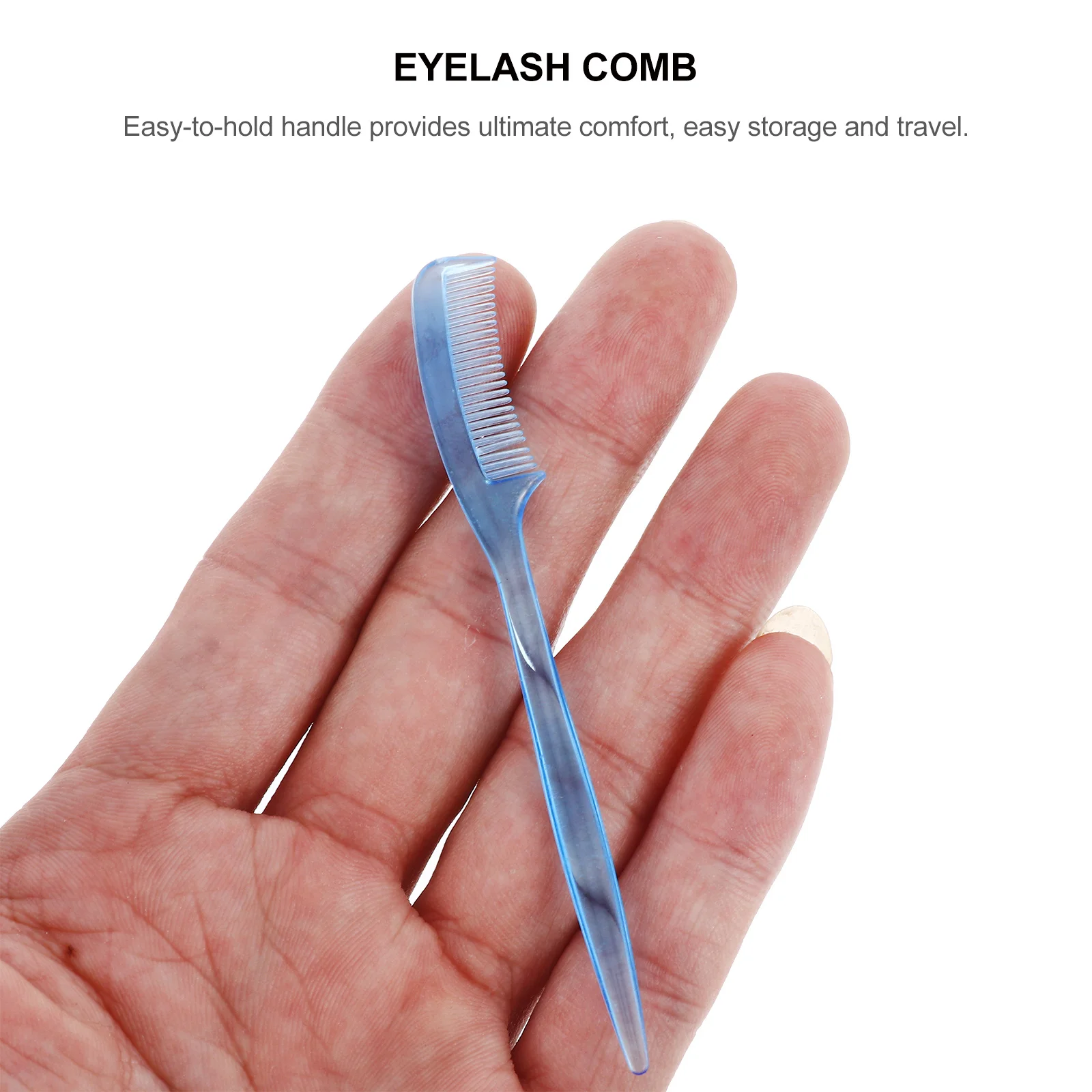 100Pcs Eyelash Comb Brow Brush Professional Makeup Tool for Eyelash Extensions Fake Lashes Mascara Application Salon Home Use