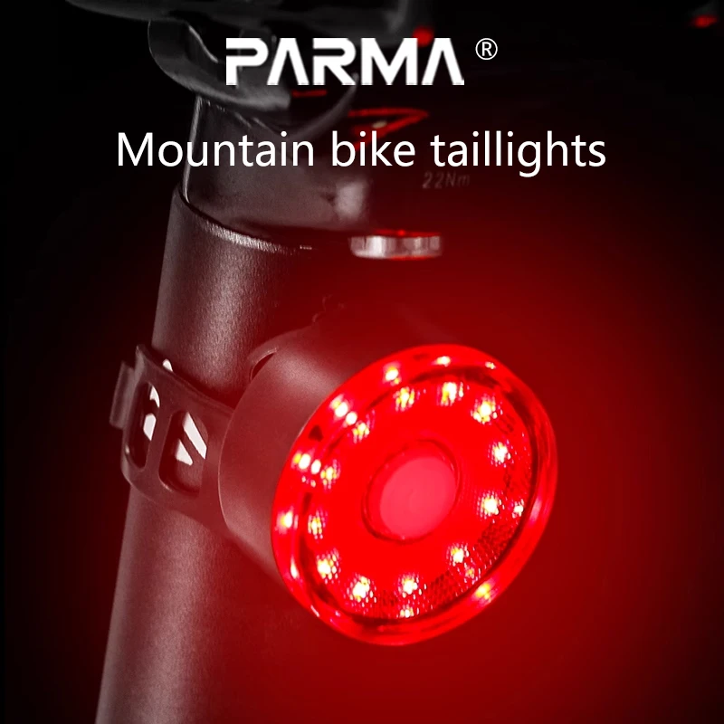 المصابيح الخلفية لشحن USB، وأضواء الدراجة الجبلية، ومعدات الضوء الخلفي الإبداعية لركوب الدراجات الليلية ودراجة الطرق