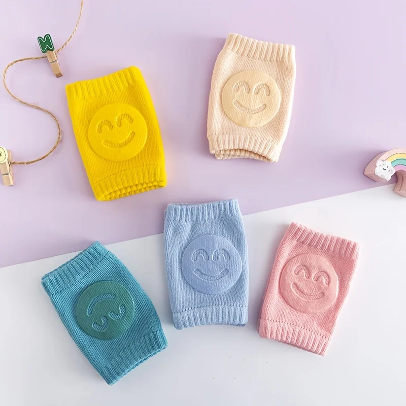 Genouillères en coton doux pour bébé, durables et confortables, pour les enfants de 0 à 1 an, cadeau d'anniversaire idéal pour les vacances, 5 pièces