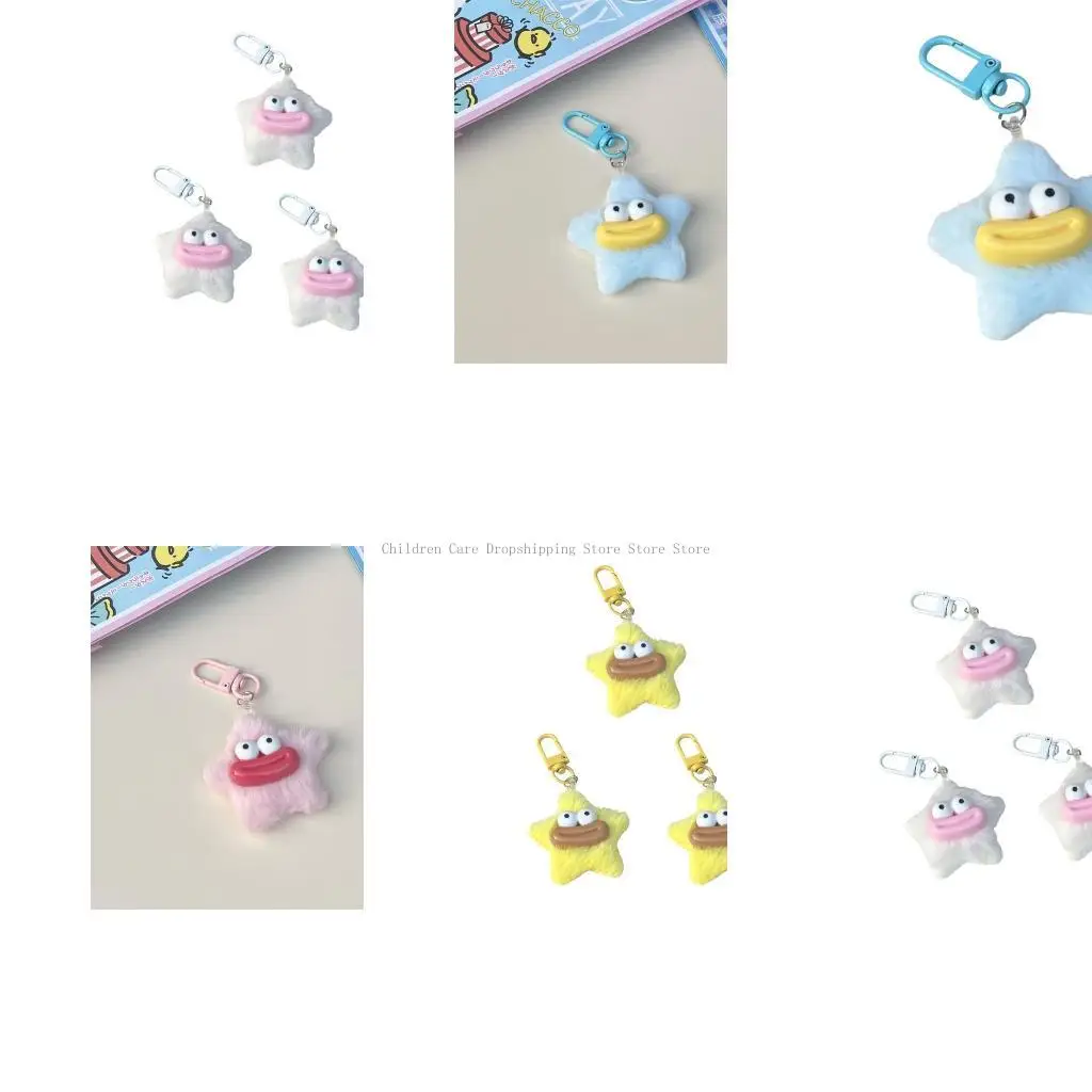 

Fun Sausage Mouth Star KeyRing Suitable For Bags Or As A Gift Bag Pendant