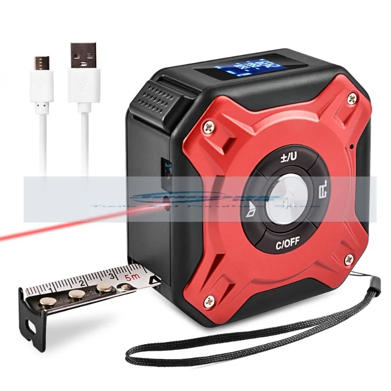 40M Multi-functional Measuring Tool Smart Digital Tape Measure Laser Measuring Tape