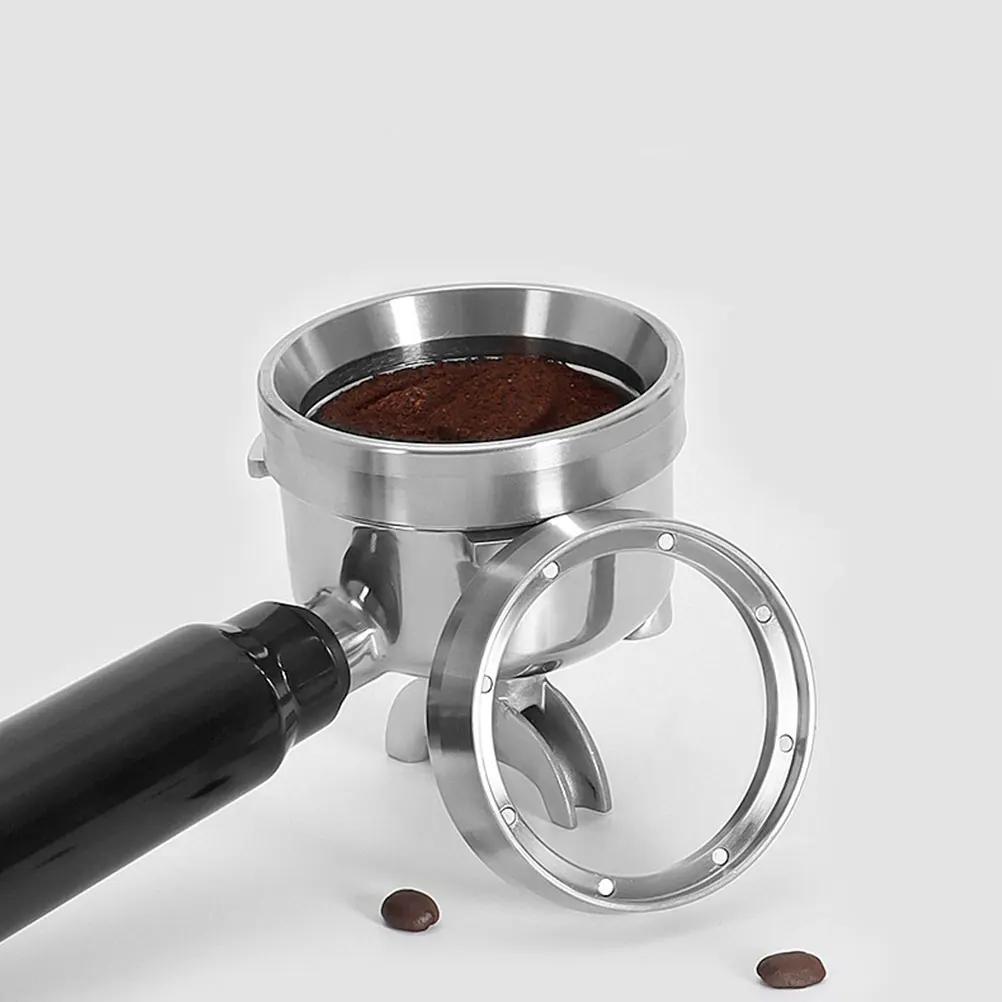 

Stainless Steel Coffee Dosing Ring 53mm Silver Magnetic Powder Receiver Espresso Machine Tools Long Lasting No Rust Coffee