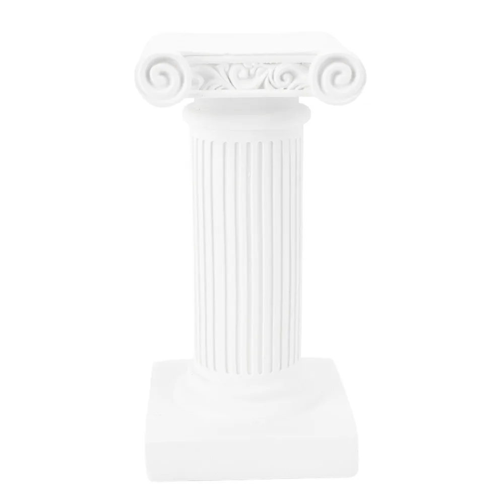 Vintage Resin Roman Pillar Statue Home Decor Festivals Decoration Pedestal Stand Figurine Roman Column Ornament Home