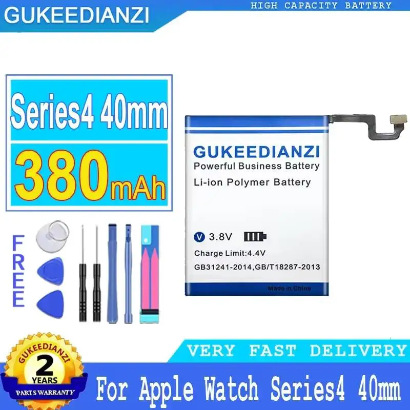 

Аккумулятор для часов 380 мАч, высокая емкость, для Apple Watch, для iWatch Series 4 S4 40 мм Series4