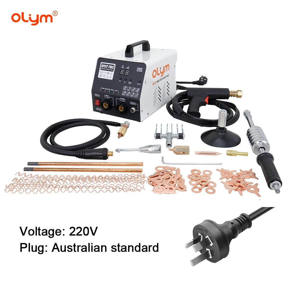 

Аппарат для точечной сварки OLYM 220В, вытягиватель вмятин, оборудование для ремонта кузова автомобиля, инструменты с австралийской вилкой для восстановления вмятин на авто