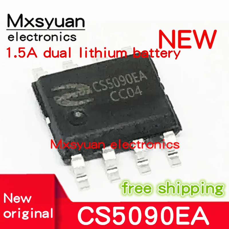 10PCS/lot 100% new CS5090EA CS5090E CS5090 sop8 5V input 1.5A charging dual section lithium battery boost charging management IC