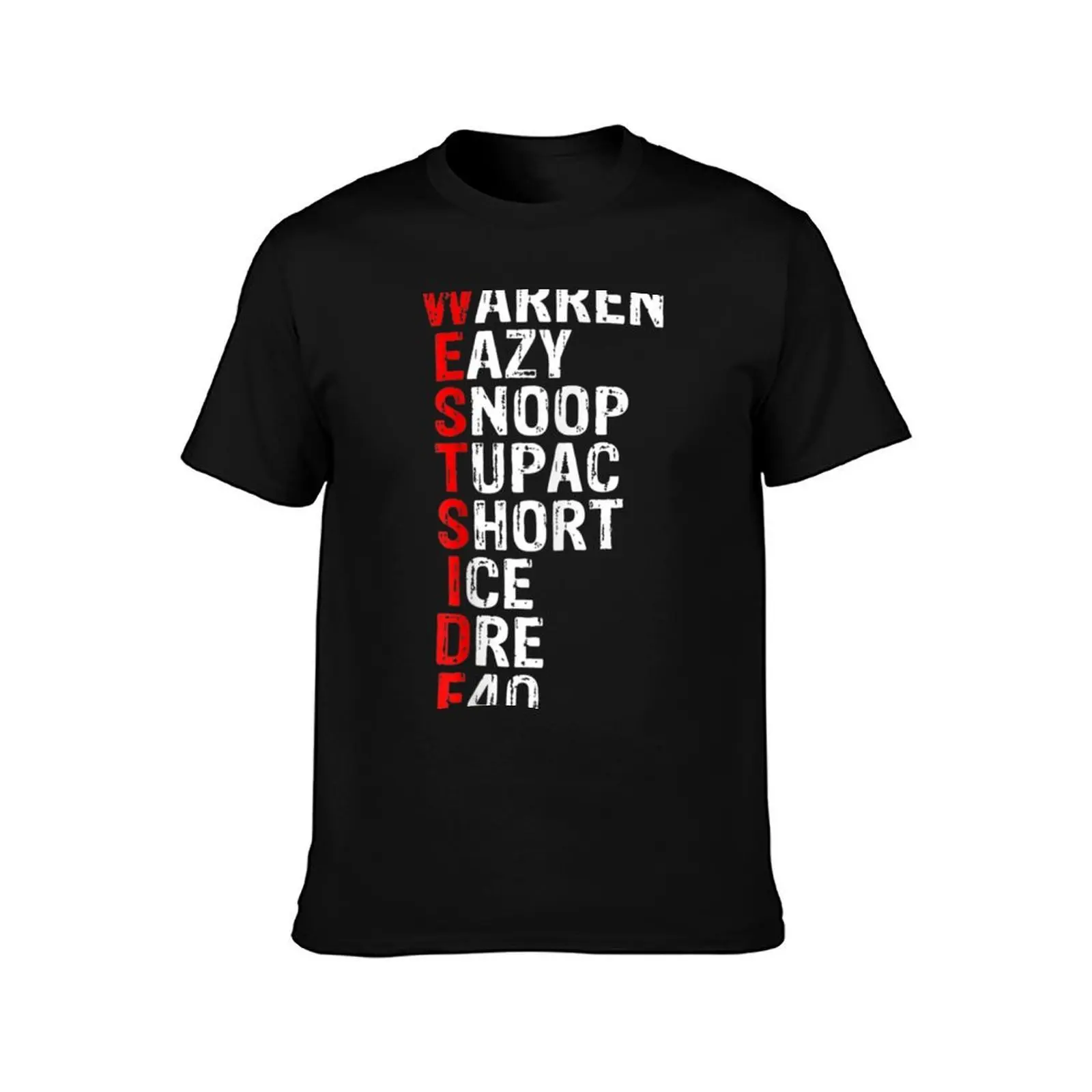 Westside Hip Hop Rap Music Legends T-Shirt Summer Casual Cotton Tee Oversized Streetwear Tops Vintage Graphic Print