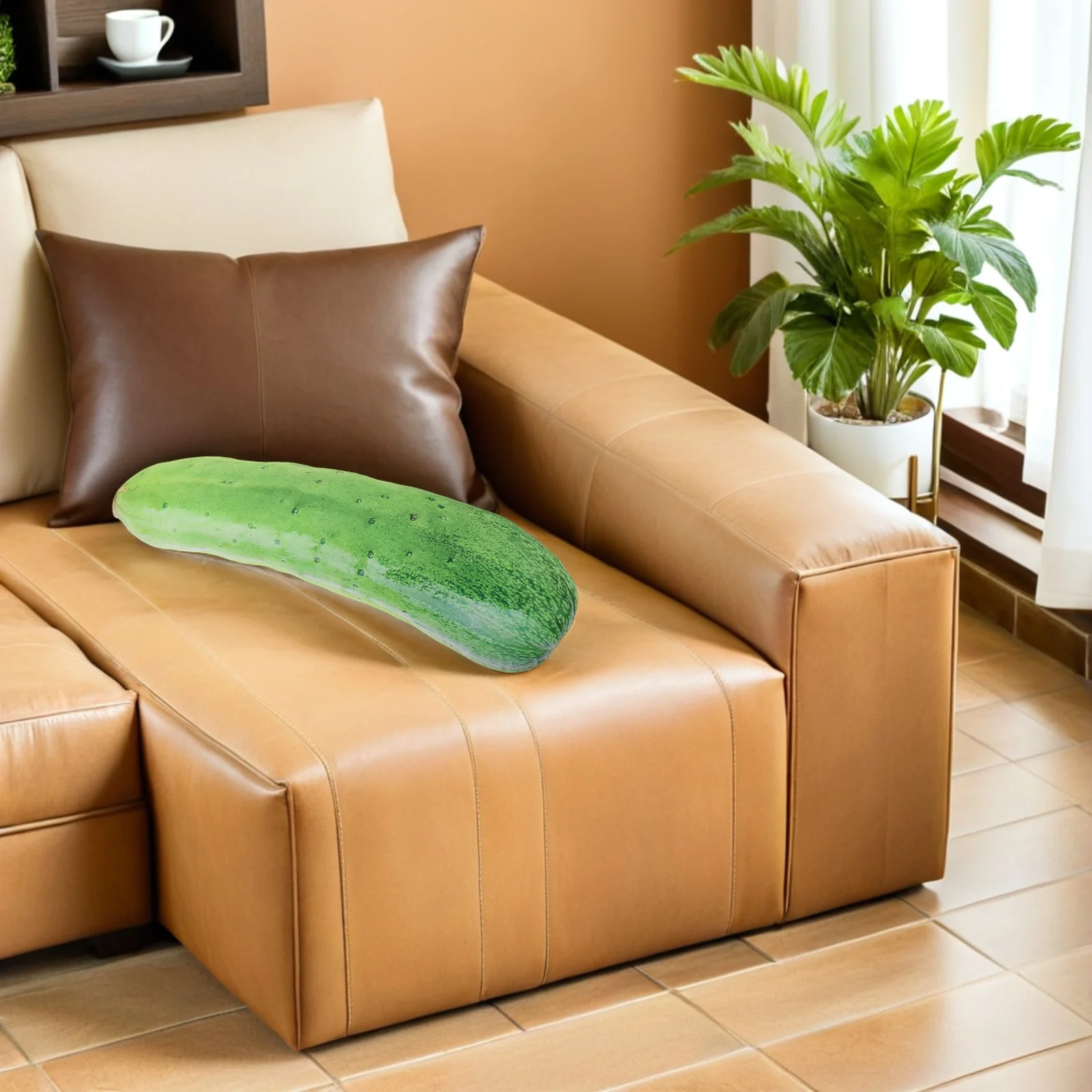 

19" Cute Potato Soft Stuffed Vegetable Pillow Realistic 3D Food Shape Cushion For Kids Funny Plushie Christmas Present -