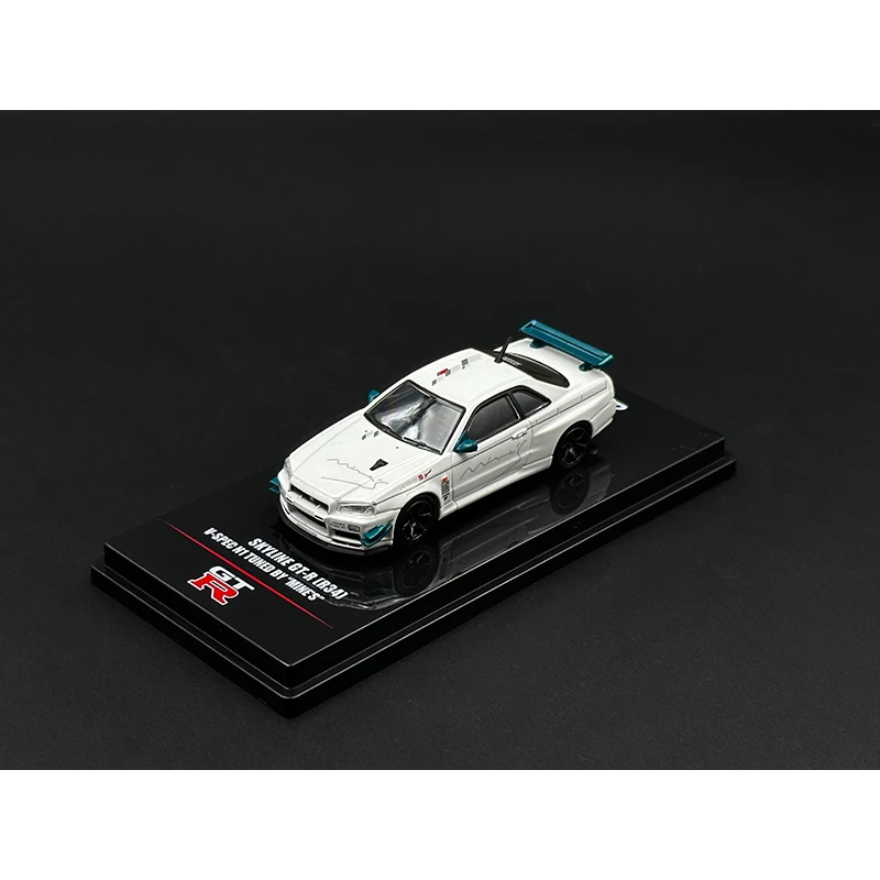 INNO en Stock 1:64 Skyline Gtr R34 V Spec N1 sintonizado Mine's Diecast Diorama colección de modelos de coches juguetes en miniatura