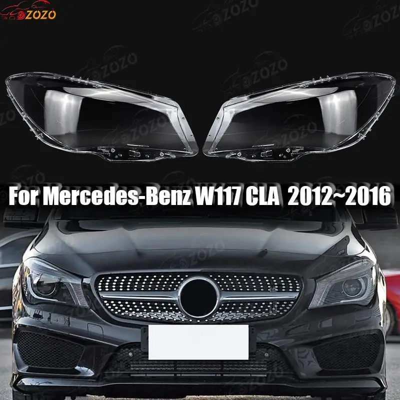 

For Mercedes-Benz W117 CLA 2012 2013 2014 2015 2016 Car Headlight Cover dust cover for headlights automobil parts accessori