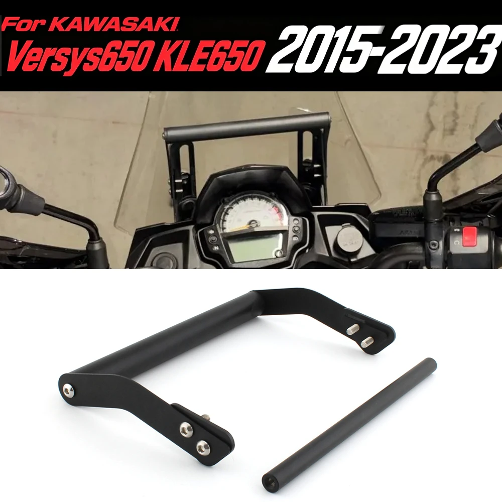 

For KAWASAKI Versys 650 KLE650 2015- 2023 Motorcycle Accessories Mobile Phone Holder Stand Support GPS Navigation Bracket
