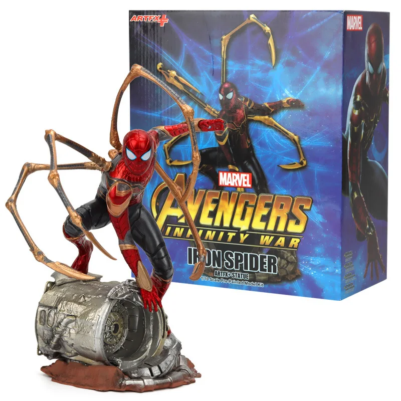 ARTFX Stereoscopic Iron Spider-Man Avengers 3 Infinity War Action Figurine Desk Collectible Anime Model Toys Figures Gift