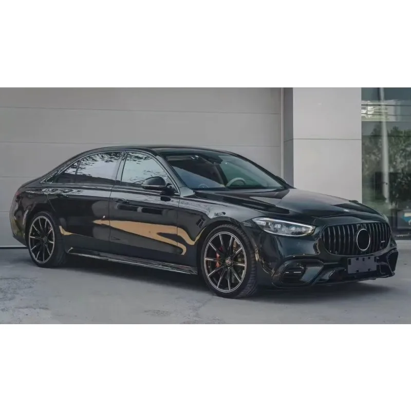 ناشر خلفي من ألياف الكربون الجافة W223 عالي الجودة لمصدات سيارة Mercedes Maybach W223 #4