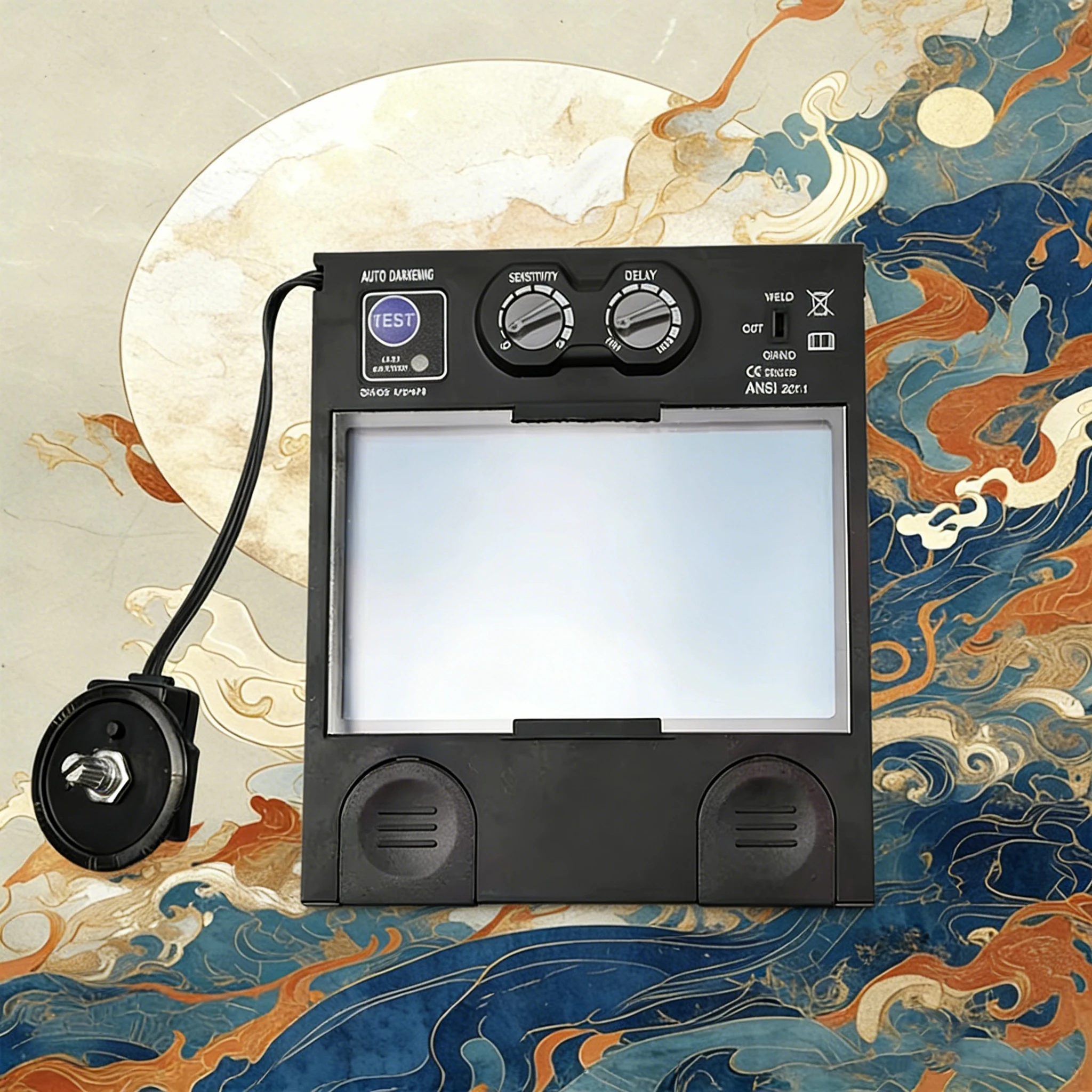 Auto Darken Welding Mask Area 4 Arc Sensor Solar TIG MIG MMA True Color Welder Cap Accessories Lens Filter for Welders