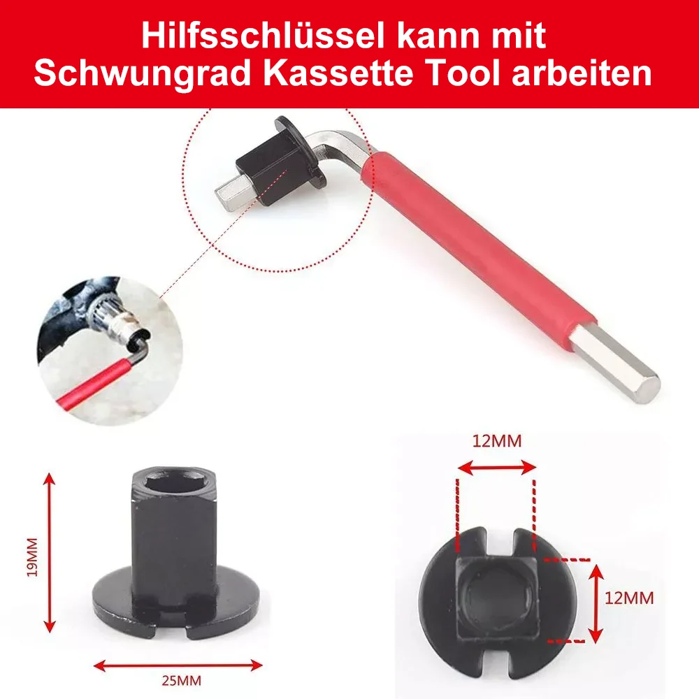 44 stücke Fahrrad Reparatur Werkzeug Extractor Set Fahrrad Werkzeug Box Kette Breaker Cutter Kurbel Puller Schwungrad Entfernung Fahrrad Schlüssel Fix werkzeug – Detail 3