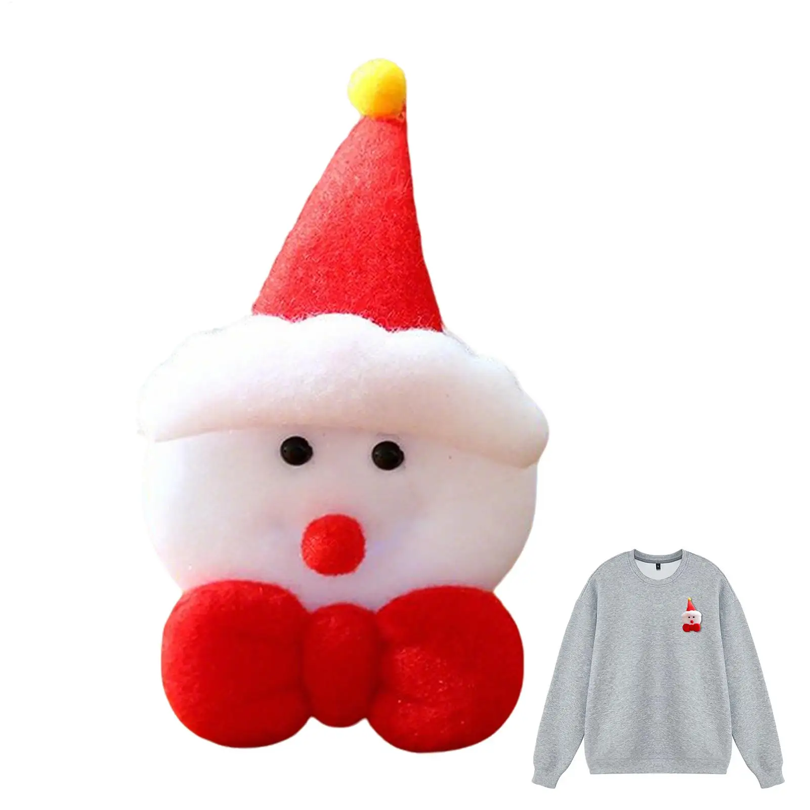 

Christmas Iron On Patches Plush Precision Reassemble Decor Festival Ornaments For Clothing Decoration For Family Friends Home