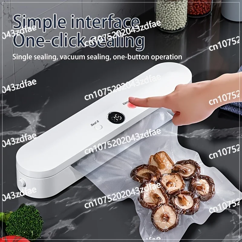 Vacuum Sealer Automatic Packaging Machine Food Vacuum Sealer Vacuum Food Sealing Dry Wet 2-in-1 Food Preserver Home New