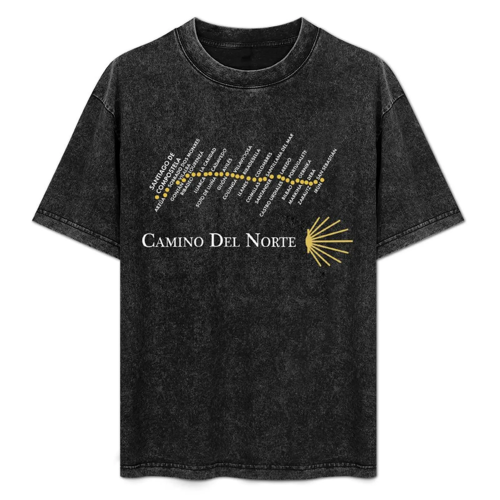 

Customizable Camino del Norte Items T-Shirt Quick Dry Sports Short Sleeve Tee