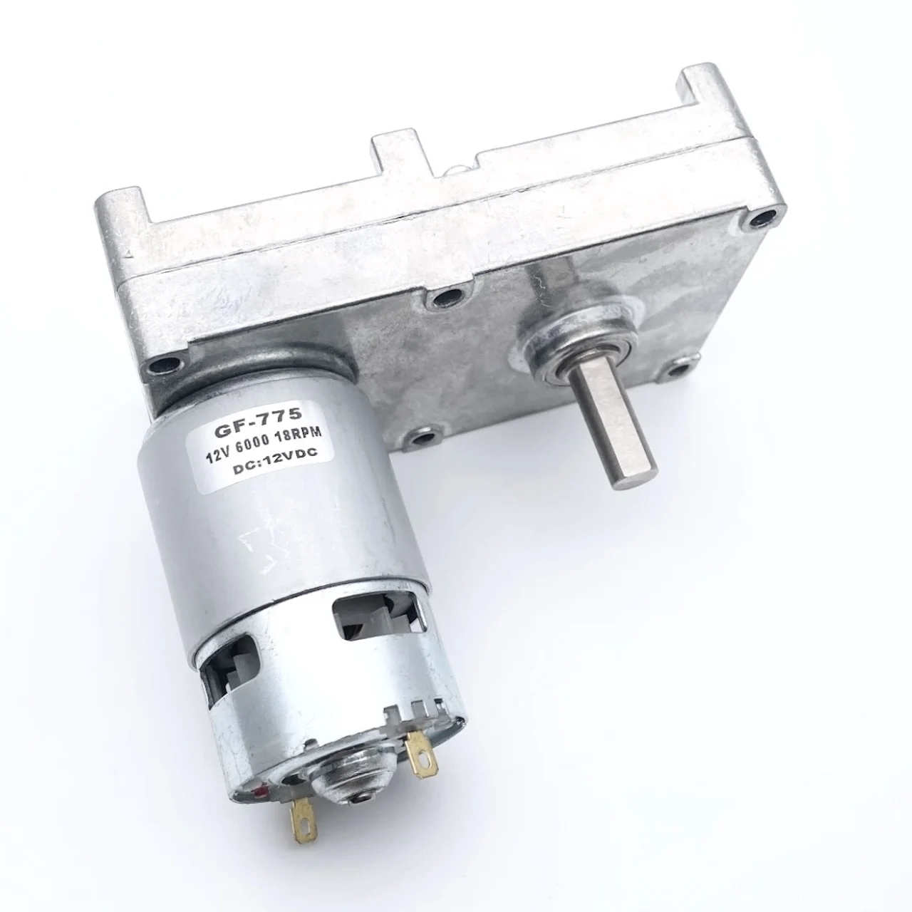 Strong GF-775 DC Gear Motor 6V 12V 24V 1RPM-24RPM Torque Metal General-Purpose Motor