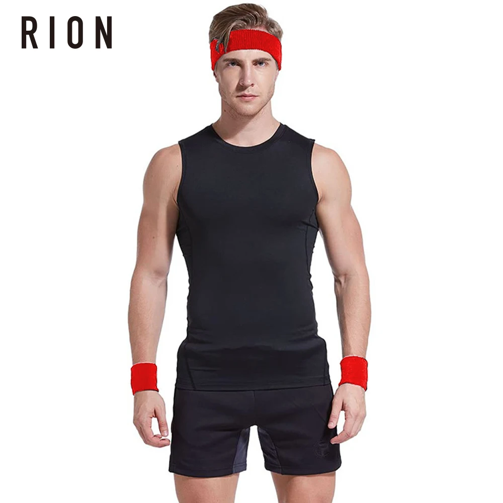 

RION Wrist Band Wristband Sports Headband Running Fitness Sweatband Strap Fitness Gym Head Band Hair Bandage Men Women Outdoors