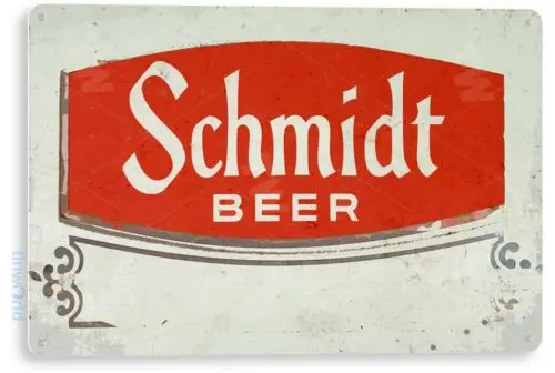 Schmidt Beer Sign, Rustic Retro Bar Pub Brewery Beer Tin Sign C808