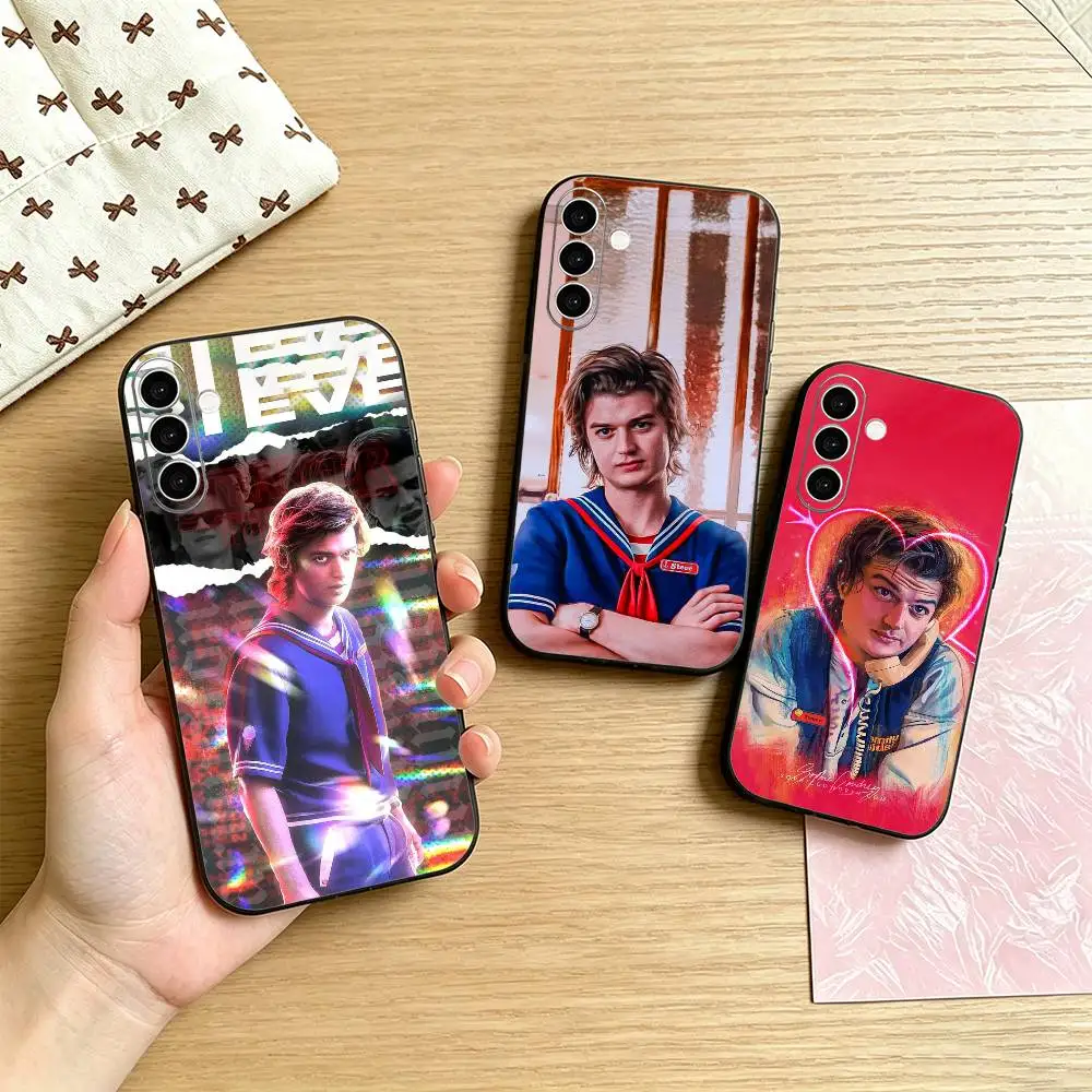 Funda de teléfono Actor S-Steve Harrington para Samsung Galaxy A73,A72,A71,A70,A53,A52,A51, otras fundas negras suaves
