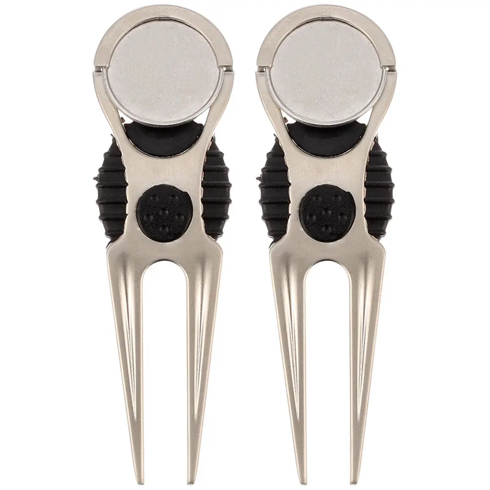 

2 шт. Профессиональные маркеры для гольфа с сильным магнитом, компактный инструмент для ремонта газона, профессиональный инструмент для гольф-поля, аксессуар для гольфа