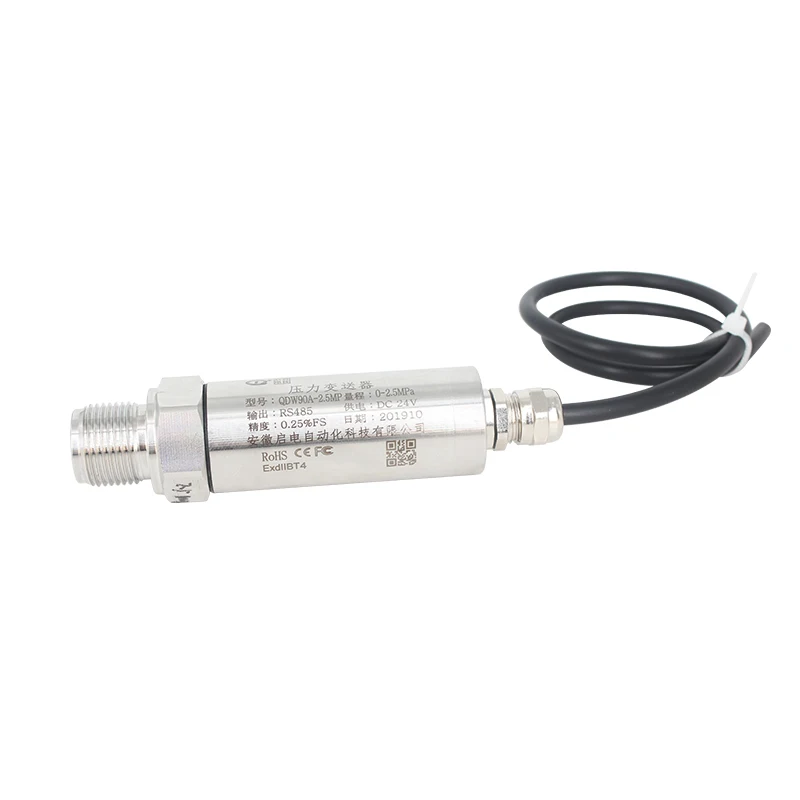 DC24V Water-proof cable Pressure Transmitter 4-20mA RS485 0-10V output Air Gauge pressure Sensor