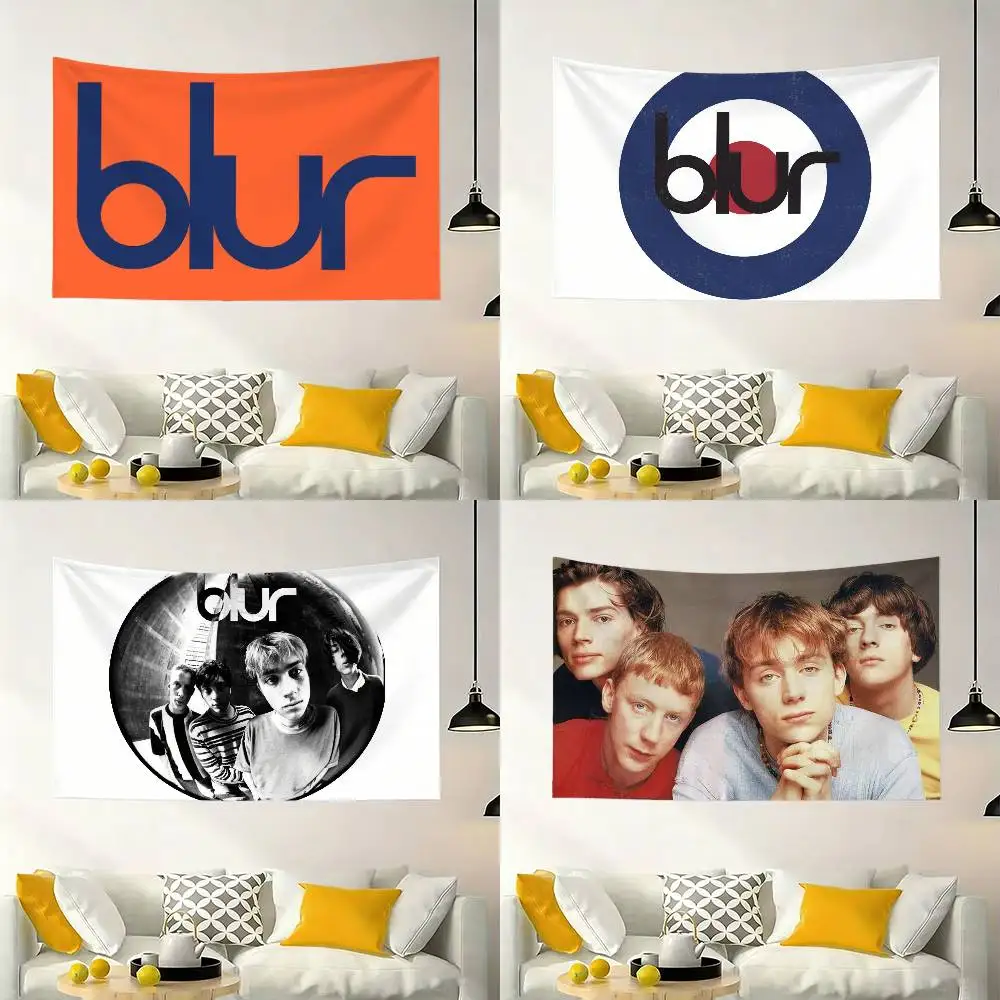 

B-Blur Band Flag Digital Printing Banner for Garage Wall Out Door Decoration