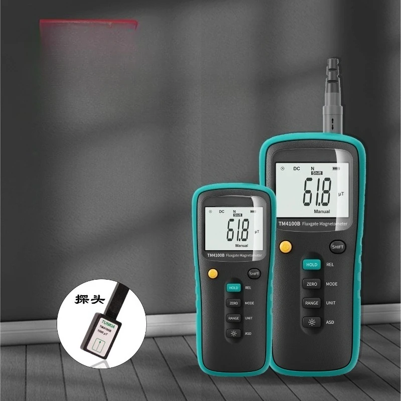 

TM4100B new handheld Gaussian meter, fluxgate strong magnetic meter