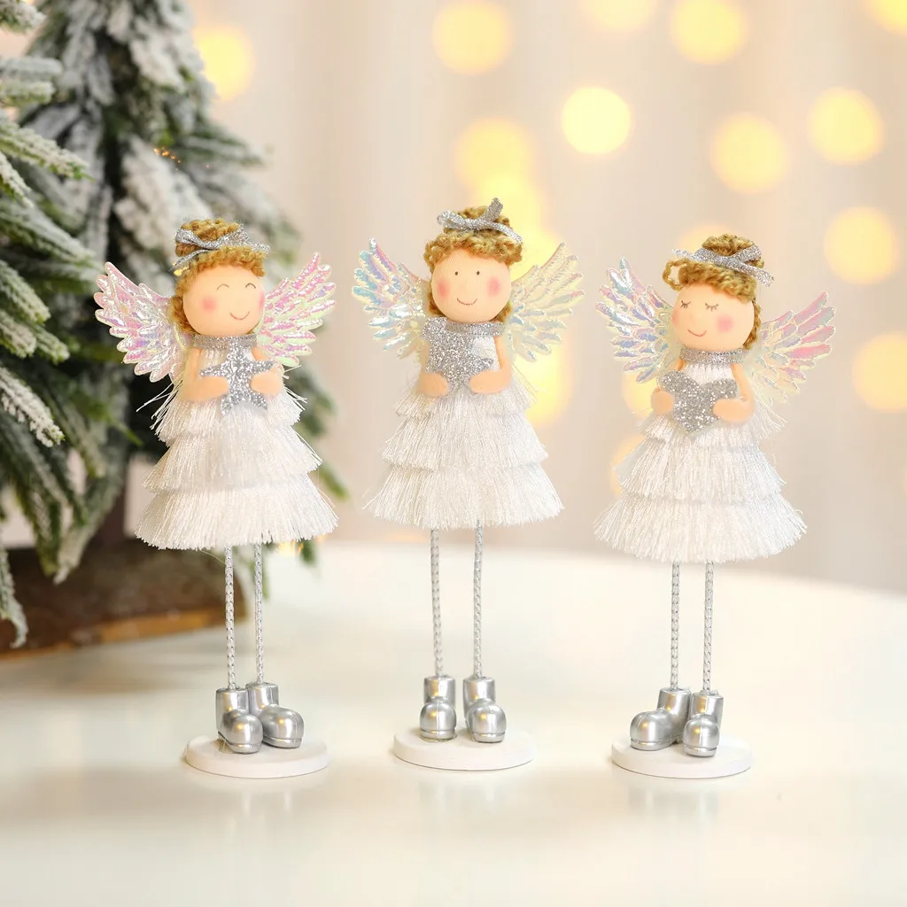 Christmas Decoration Enchanting Angel Figurine Ornament Festive Decoration For Holidays And Weddings Xmas Table Ornament Newyear