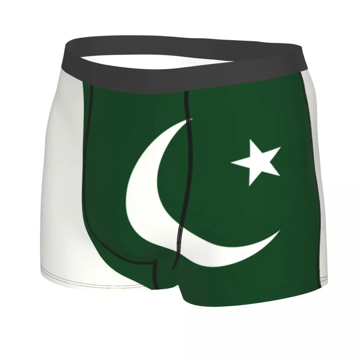 Male Cool Flag Of Pakistan Underwear Boxer Briefs Men Breathbale Shorts Panties Underpants