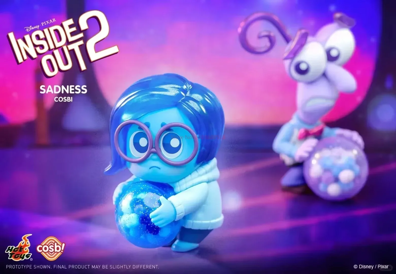 2024 Hot Toys Inside Out 2 Anime Figure Sadness Anger Disgust Cosbi Collectible Action Figurine Mini Doll Kids Birthday Gift