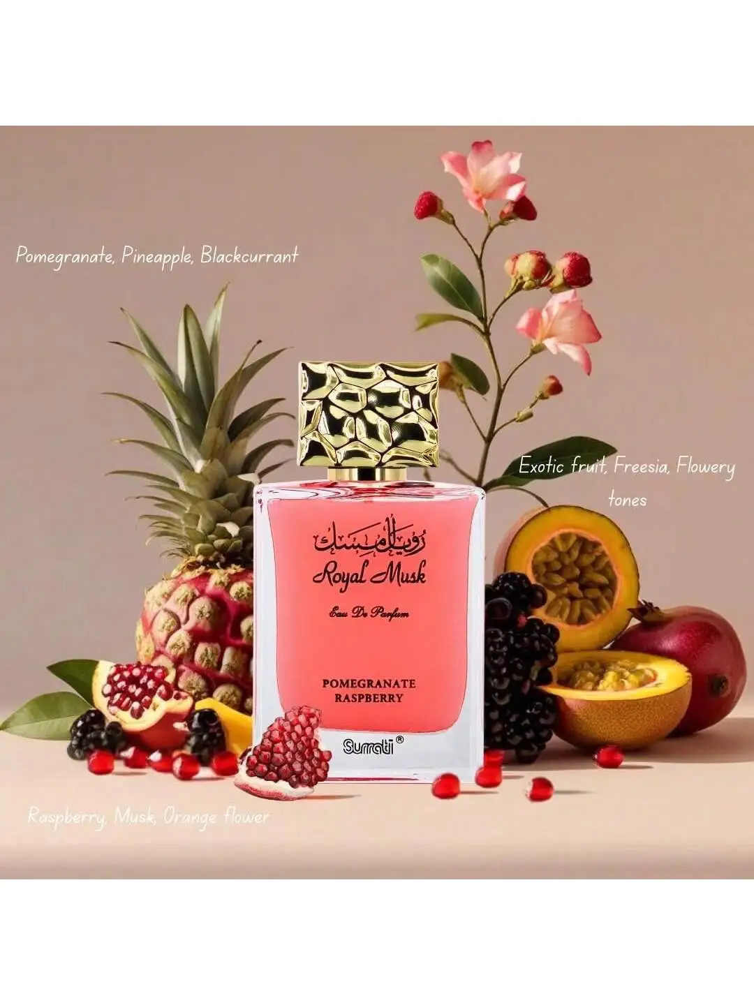 

Royal Musk Pomegranate Raspberry Eau De Parfum For Women 100ML