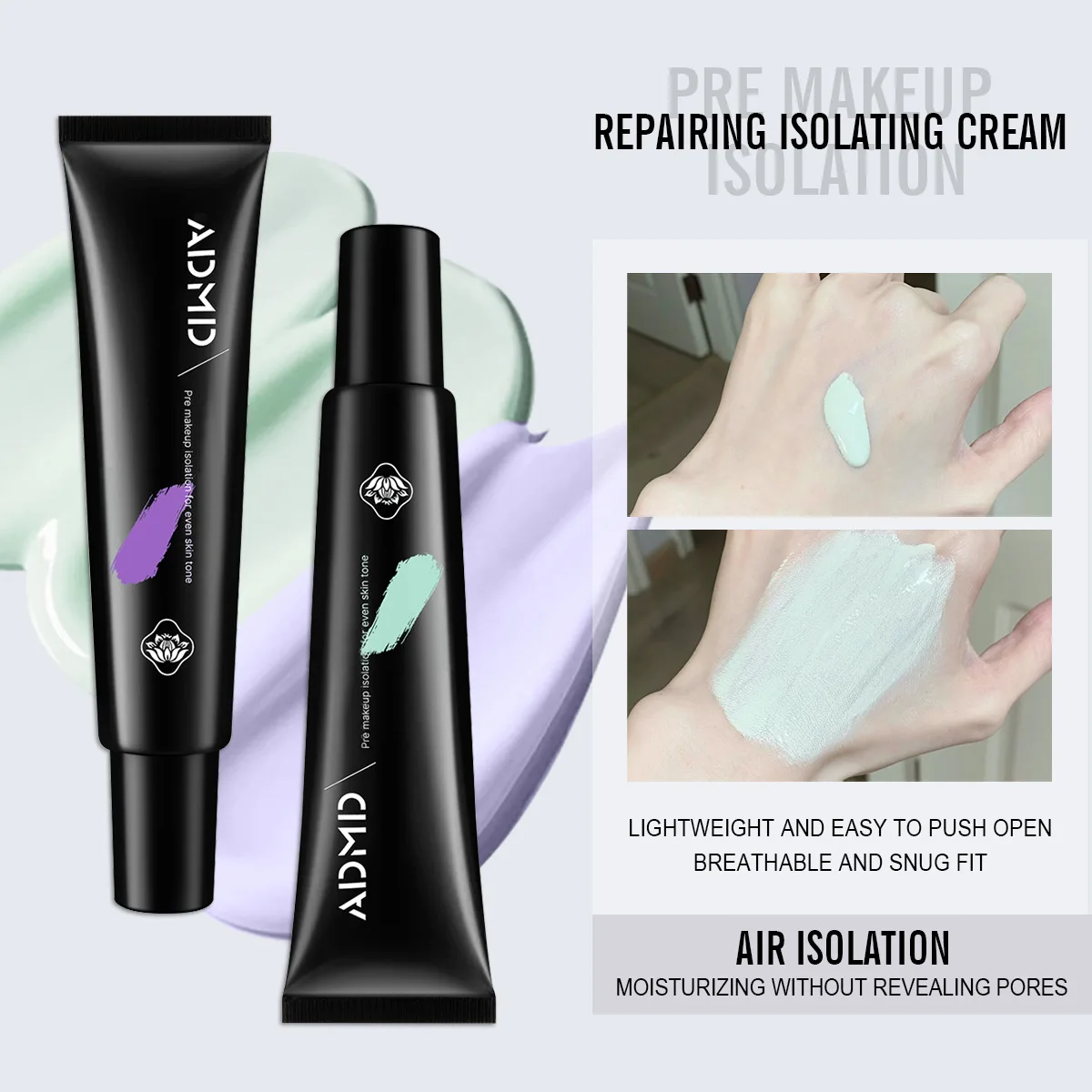 

Крем-праймер для макияжа, долговечная увлажняющая антибьющаяся пудра, тональный крем для послушания, популярный ремонтный BB-крем